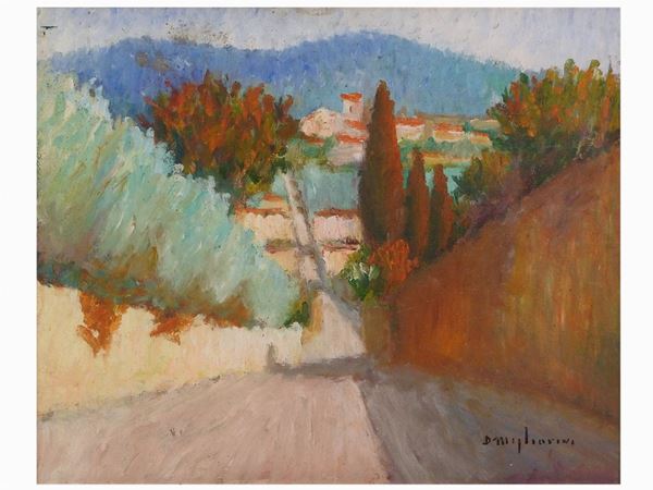 Dino Migliorini - View of a Tuscan Street