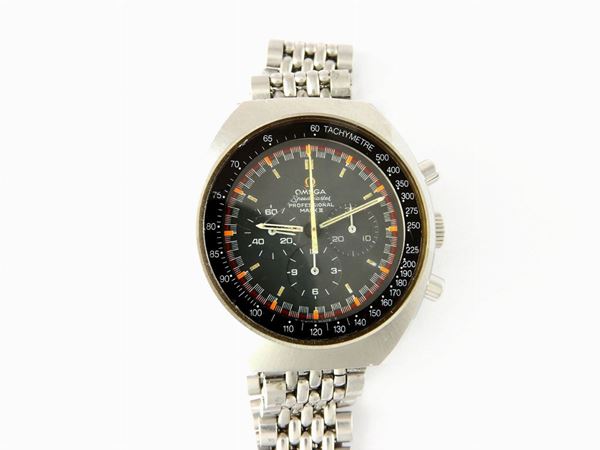 Stainless steel Omega gentlemen wrist chronograph