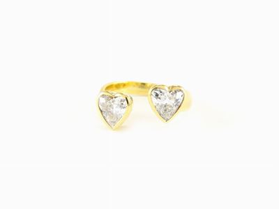 Anello in Oro Giallo con Diamanti