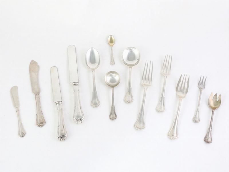 Parte di Servito di Posate in Argento Sterling