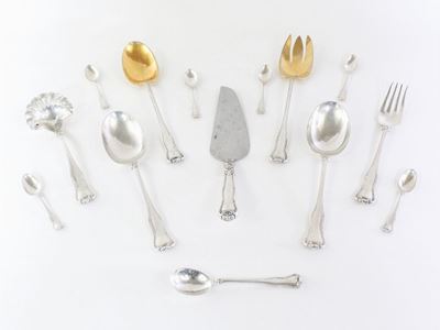 Serie di Posate da Portata in Argento Sterling