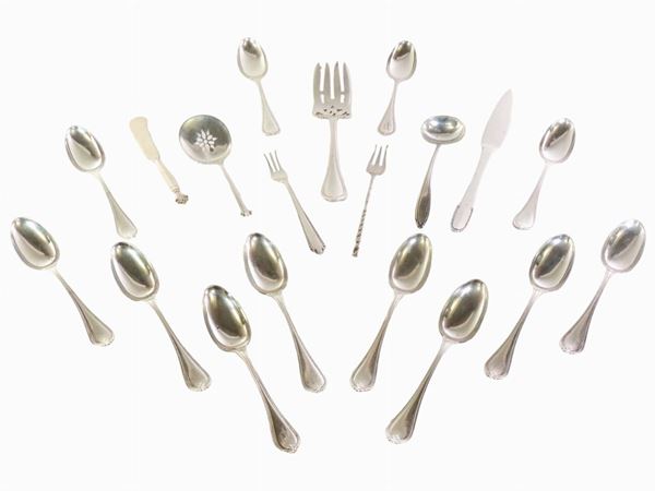 A Lot of Sterling Silver Cutlery  - Auction Furniture, Silver and Curiosities from a Roman House - I - Maison Bibelot - Casa d'Aste Firenze - Milano