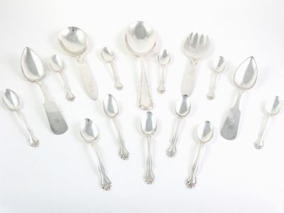 Lotto di Posate in Argento Sterling e Metallo Argentato