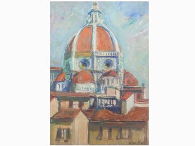 Veduta del Duomo di Firenze 1954