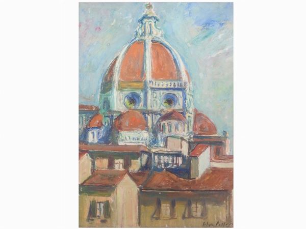 Silvio Polloni - View of The Duomo in Florence 1954