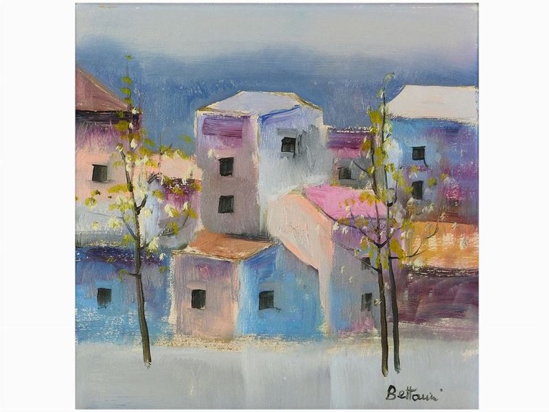 Lido Bettarini - Paesaggio con Case