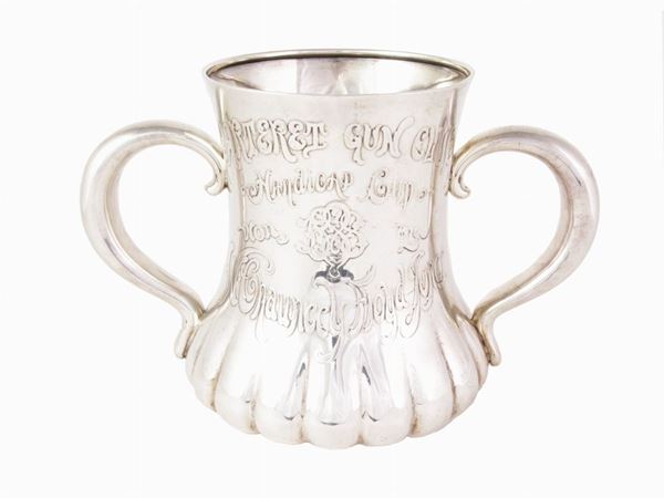 A Sterling Silver Handled Trophy Cup