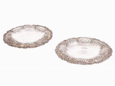 Coppia di Piattini in Argento Sterling