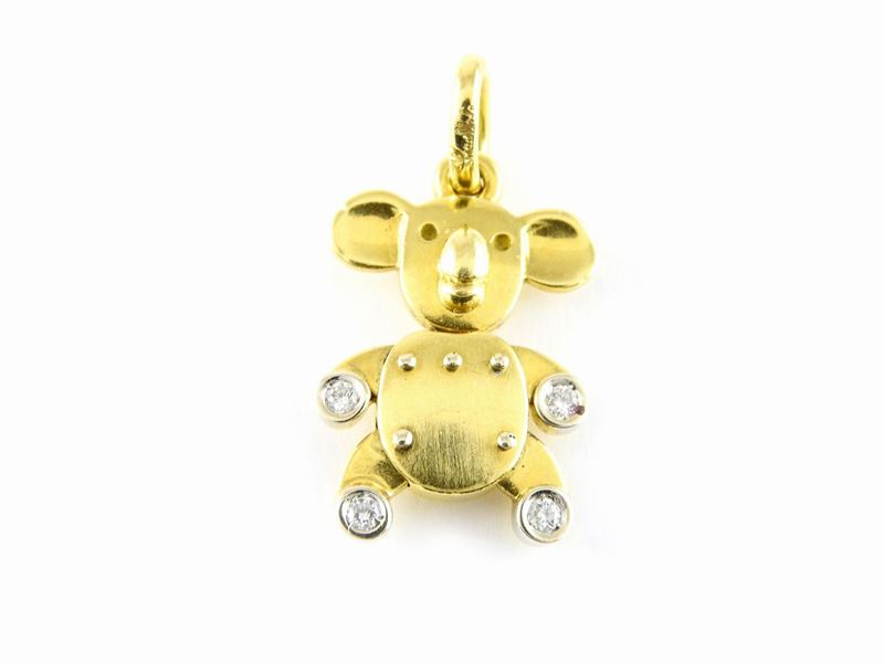 Ciondolo Animalier Pomellato in Oro Giallo e Diamanti