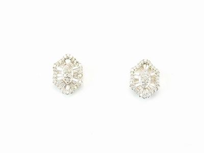 Orecchini in Oro Bianco e Diamanti