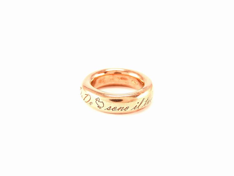 Fede Pomellato in Oro Rosa 375/1000