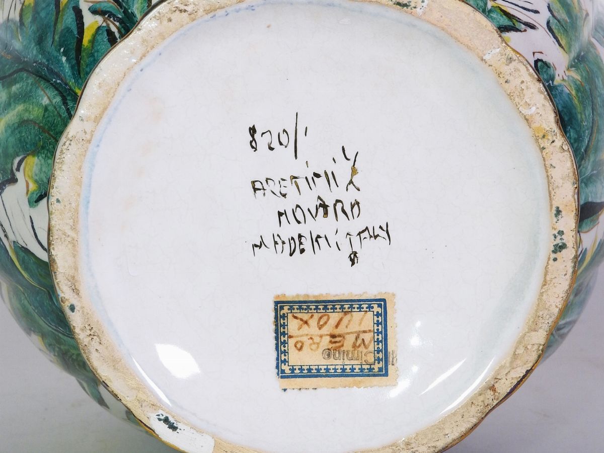 Zulimo Aretini - Vaso in Ceramica Smaltata, Anni Cinquanta