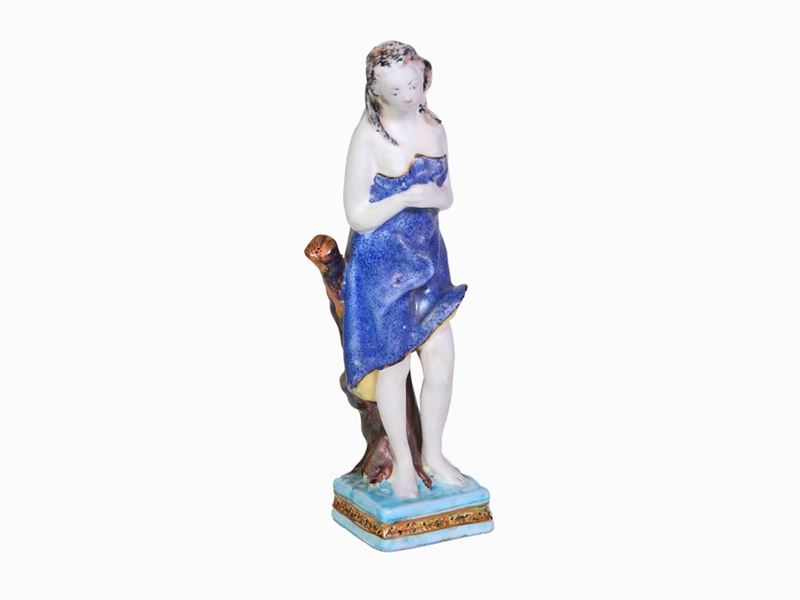 Bagnante in Terracotta Smaltata