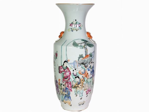 A Painted Porcelain Vase