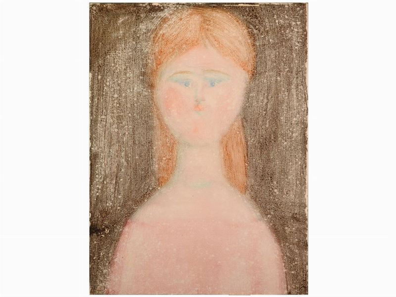 Antonio Bueno - Ritratto Femminile Inizio Anni Settanta