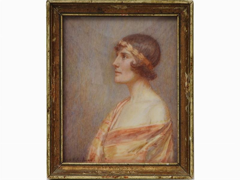 Ida Frances Laidman - Ritratto di Fanciulla