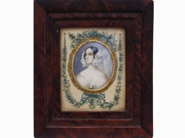 Scuola francese della met&#224; del XIX secolo - Portrait of a Woman