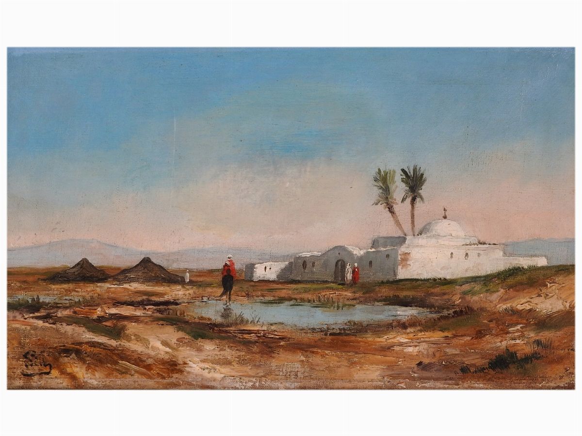 Oasi nel Deserto con Architettura
