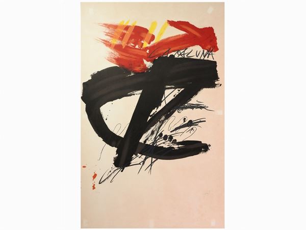 Antoni Tapies : Cataluya 1970s  ((1923-2012))  - Auction Modern and Contemporary Art - II - Maison Bibelot - Casa d'Aste Firenze - Milano