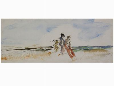 Paesaggio Marino con Figure