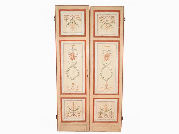 A Lacquered and Painted Door  - Auction Furniture, Silver and Curiosities from a Roman House - I - Maison Bibelot - Casa d'Aste Firenze - Milano