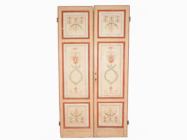 A Lacquered and Painted Door  - Auction Furniture, Silver and Curiosities from a Roman House - I - Maison Bibelot - Casa d'Aste Firenze - Milano