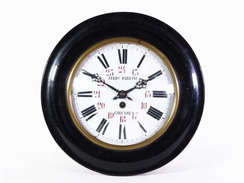Orologio a Muro in Legno Ebanizzato