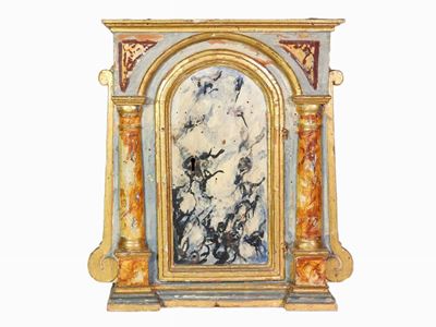 Tabernacolo D'epoca in Legno Laccato