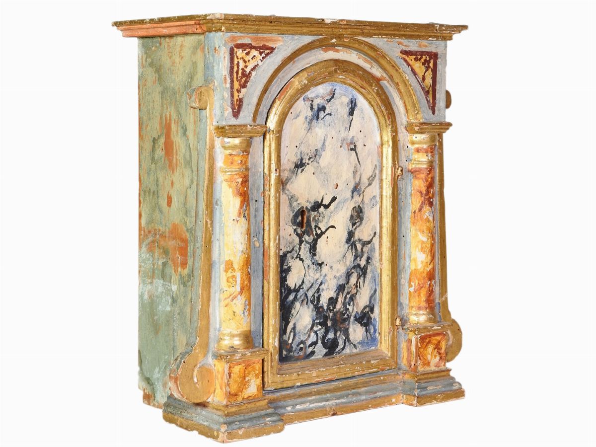 Tabernacolo D'epoca in Legno Laccato