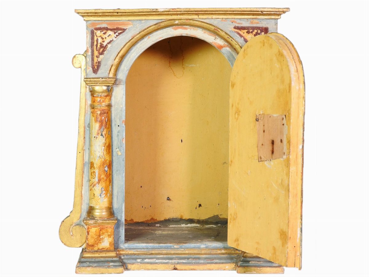 Tabernacolo D'epoca in Legno Laccato
