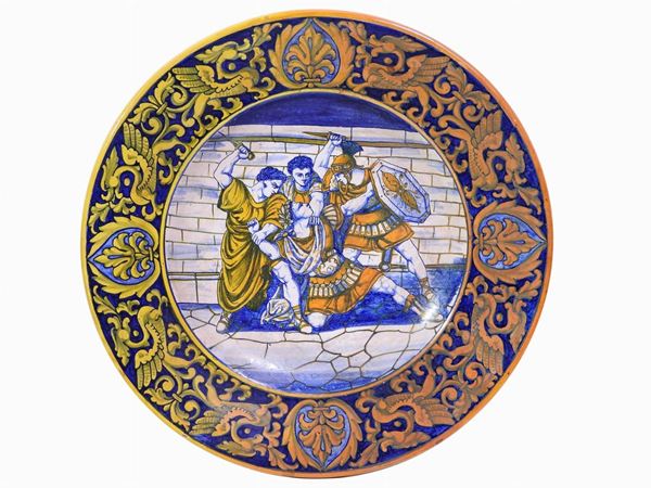 A Lustred Earthenware Plate