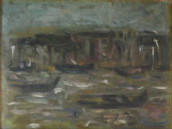Mario Marcucci : View of The Arno  ((1888-1953))  - Auction Modern and Contemporary Art - II - Maison Bibelot - Casa d'Aste Firenze - Milano