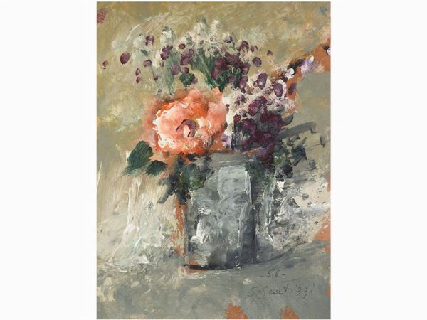 Sergio Scatizzi - Vaso di fiori 1956