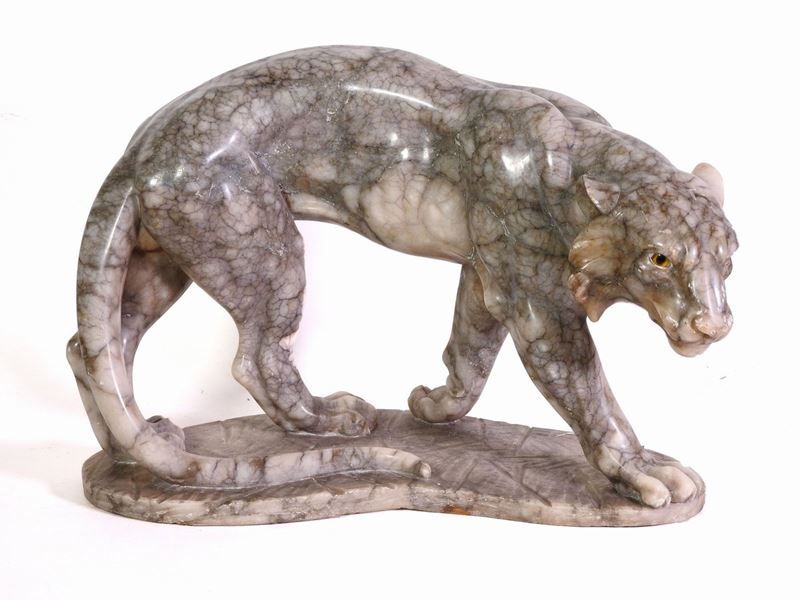 Scultura in Alabastro Bardiglio