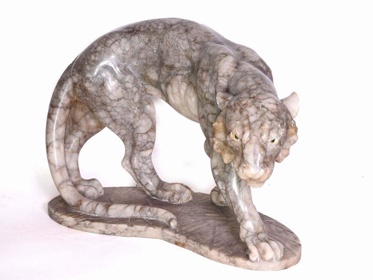 Scultura in Alabastro Bardiglio