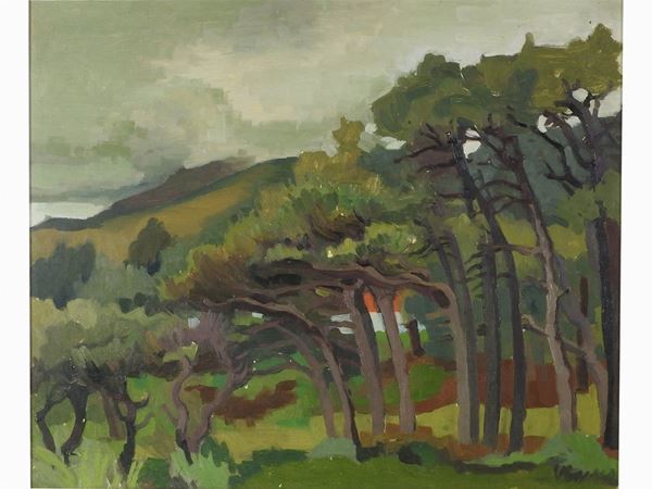 Lucio Venna : Landscape  ((1897-1974))  - Auction Modern and Contemporary Art - II - Maison Bibelot - Casa d'Aste Firenze - Milano