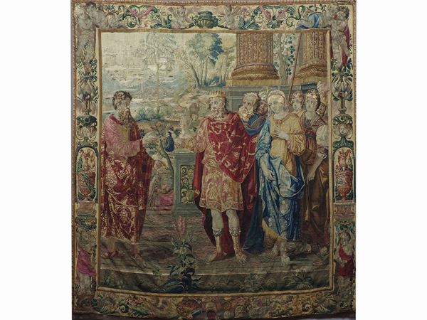 A Flemish Tapestry, King Abimelech Restores Sarah to her Husband, Abraham