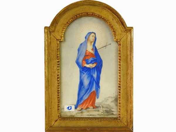 Madonna  (XVIII/XIX secolo)  - Asta Arredi, argenteria e curiosità da una casa romana - I - Maison Bibelot - Casa d'Aste Firenze - Milano