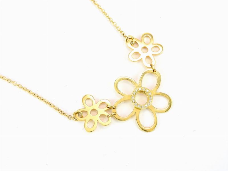 Girocollo in Oro Giallo e Diamanti