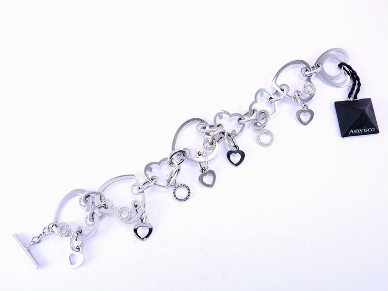 Bracciale in Oro Bianco e Diamanti