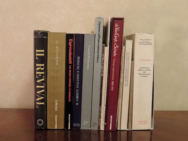 Nove libri d'arte  - Asta La Biblioteca d'arte di Laura Tansini - Maison Bibelot - Casa d'Aste Firenze - Milano