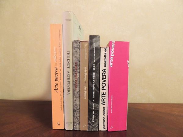 Sette libri sull'Arte Povera  - Asta La Biblioteca d'arte di Laura Tansini - Maison Bibelot - Casa d'Aste Firenze - Milano