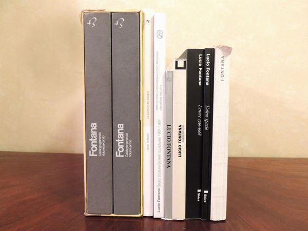 Nine Art Books on Lucio Fontana