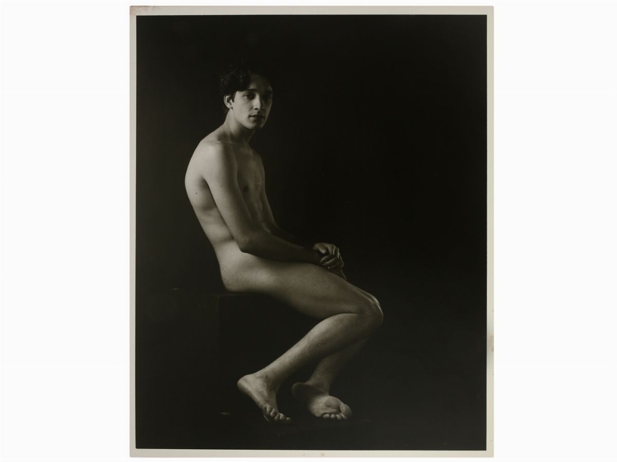 Davide Dainelli - Nudo Maschile Seduto, 1995