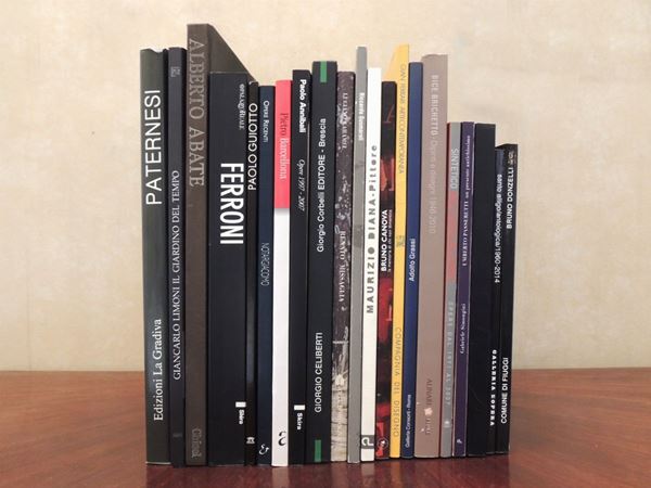 Ventuno libri su artisti contemporanei italiani  - Asta La Biblioteca d'arte di Laura Tansini - Maison Bibelot - Casa d'Aste Firenze - Milano