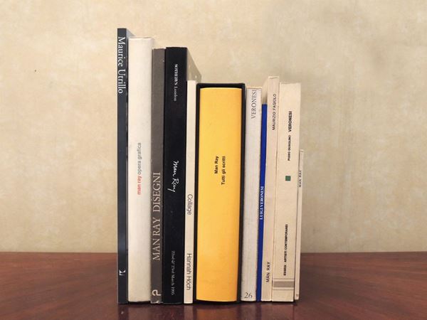 Dieci libri d'arte: Man Ray, Luigi Veronesi e altri  - Asta La Biblioteca d'arte di Laura Tansini - Maison Bibelot - Casa d'Aste Firenze - Milano