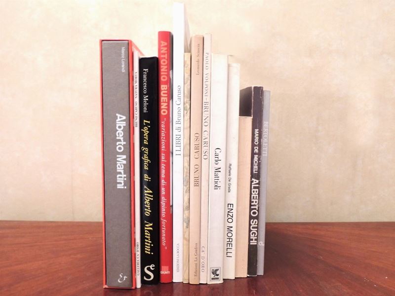 Tredici Libri su Artisti del Novecento: Martini, Caruso, Mattioli, Bueno, Sughi e Altri