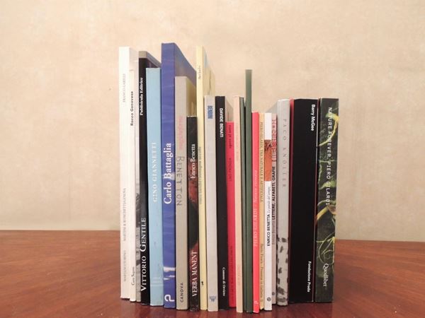 Diciotto libri su artisti contemporanei  - Asta La Biblioteca d'arte di Laura Tansini - Maison Bibelot - Casa d'Aste Firenze - Milano