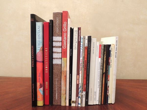 Ventuno libri su artisti contemporanei  - Asta La Biblioteca d'arte di Laura Tansini - Maison Bibelot - Casa d'Aste Firenze - Milano