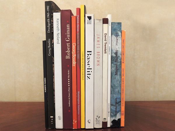 Dodici libri su artisti contemporanei  - Asta La Biblioteca d'arte di Laura Tansini - Maison Bibelot - Casa d'Aste Firenze - Milano